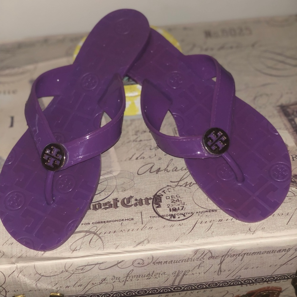 Tory Burch Purple Jelly thong flip flop